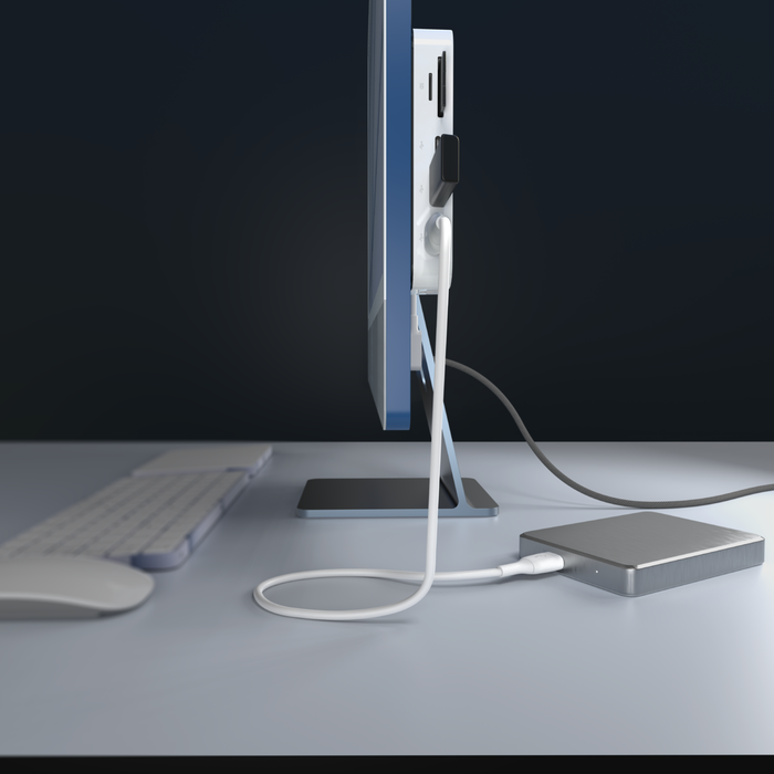 USB-C&reg; 6-in-1マウント付きマルチポートハブ, 白, hi-res